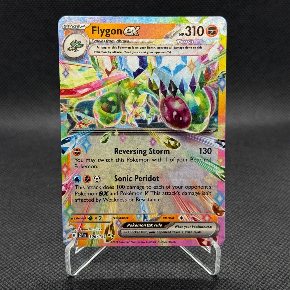 Flygon ex Surging Sparks #106 Double Rare Holo Pokemon Card NM